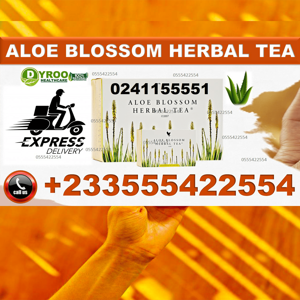 Aloe Blossom Herbal Tea in Ghana