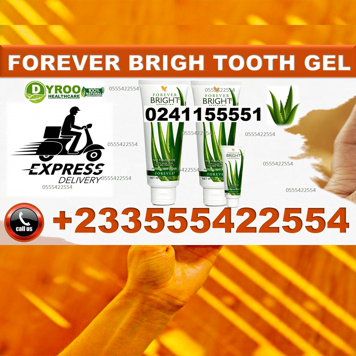Forever Bright Toothgel in Ghana