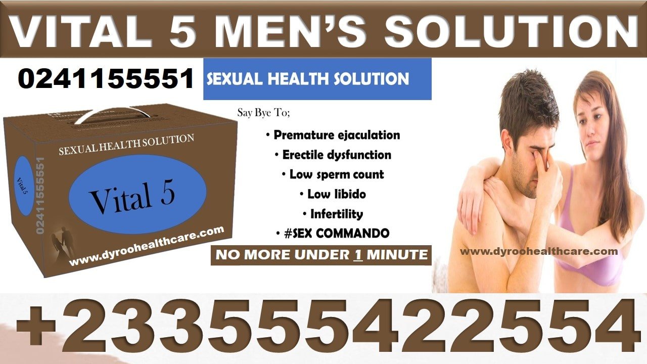 Vital 5 The male system and male organ as a whole is a very complicated one due to the many functions which it performs during intercourse, such as pumping of blood for good erections and production of semen. For that reason whenever a man is not able to perform it becomes a major concern to the household. Also with the organ of a man, one deficiency or problem could lead faster to other unanticipated problems if much attention is not given. A perfect example is a client who came in for treatment of infertility after he realized he couldn’t father a child. During our little chit chat, I realized he didn’t take the initial warning signs seriously ie when his erections started to diminish and then he couldn’t last as he normally did. He never took things serious till the semen production went down before he realized he had to act fast. That is how the male system functions. It initially gives u warning signs. Vital 5 Some of those signs are Your erections at dawn are not as stronger as they used to be. It takes a lot of attempts to get erections during intercourse After the first erection, it takes less than 2 mins to ejaculate After the first ejaculation, getting another erection becomes A “thug of war”. Your energy level has dropped below 50% then u normally do. Semen also looks lighter and watery than normal. Immediately you fall within one or two of the above, then it means the red lights have popped up and you need serious help. Solve it faster before it slowly destroys you. Don’t make the woman feel confident alone, also brim with confidence anytime and show her the man in you. Introducing the Vital 5 Men’s Solution Pack Vital 5 is a set of natural products in a package that basically has a powerful libido enhancer which boosts your sexual drive as well as fertility and men who have suffered from impotency for a long time. The products have the most powerful erectile function that gives you a long-lasting erection enabling you to produce harder and longer to reach the satisfaction of both sexual intercourses. It contains l-arginine that promotes healthy blood flow through the blood vessels,heart and the sex organ enabling it to stay stronger and harder increasing your sexual arousal as well. it moreover helps to produce the most quality and quantity of sperm mobility whiles increasing energy level, stamina, endurance and eliminating fatigue. Making you look younger and younger because of its anti-ageing properties: Benefits of the Vital 5 Men’s Solution pack Image result for transparent background push pinIncrease your libido whiles enhancing your sexual performance with more efficient energy and stamina. Promotes Libido in men and women Image result for transparent background push pinMaca is know as a powerful male erectile solution Promotes Healthy Blood Flow Believed to overcome Premature Ejaculation in some men Enhance Male Sexual Function Image result for transparent background push pinPromotes Overall Cardio Vascular Health Image result for transparent background push pinIt also enhances and increases the sexual hormones for more sexual pleasure and desire Image result for transparent background push pinMulti maca is essential for boosting sexual appetite Image result for transparent background push pinIt give you long lasting power within the bedroom eliminating fatigue. Image result for transparent background push pinCombine vital 5 with multi maca. Secure your sex life with General health benefits. Image result for transparent background push pinhave a powerful property that boost the potency of male libido, it’s natural property helps to create an aphrodisiac-like response in men who have suffered from impotency, low sex-drive and infertility problems. Vital 5 This product package will give you the best of satisfaction so far as sexual weakness more especially premature ejaculation and weak erections are concerned, the pack works effective delivering fast results with no negative side effects. How Maca Works With age and stress, your endocrine system stops producing enough hormones to keep you functioning at your best, this means lower energy levels and reduced physical strength and stamina. You may find it harder and harder to both work and play. Maca signals the hypothalamus and pituitary gland to “reset” your body, so that your endocrine glands (testes, ovaries, pancreas, thyroid) begin producing hormones at an optimal, youthful level. Hormones are not just for sex; they determine everything that happens in your body including moods, energy levels, muscle mass, weight gain, sleep, alertness, and every aspect of your health. In beginning science classes, hormones are usually described as messengers because they are used to transmit signals and information between organs and organ systems. Vital 5 Imagine that your body is a giant corporation that relies on e-mails (hormones) for communication. What would happen to the productivity and survival of this company if e-mails became disabled in most of its departments? Maca can be compared to a reboot that gets a tired body working again. ASIDE THE SEXUAL BENEFITS, VITAL 5 HELPS TO RESOLVE, MAINTAIN PROMOTE AND SUPPORT: HEALTHY BLOOD CIRCULATION PROMOTE PROSTATE HEALTH STROKE HELPS REGULATE BLOOD PRESSURE HEART PROBLEMS BOOST IMMUNE SYSTEM DIABETES (Stabilize blood sugar) PROSTRATE PROBLEMS FERTILITY VITAL 5 PROVIDES GOOD BACTERIAL THAT CAN AID IN DIGESTION AND ABSORPTION OF NUTRIENTS. Our solution to daily, healthy nutrition in one simple pack. Together these products help to support the transportation of nutrients throughout our bodies to our cells and tissues. Vital 5 provides advanced nutrition made simple so you get exactly what you need when you need it! Vital 5